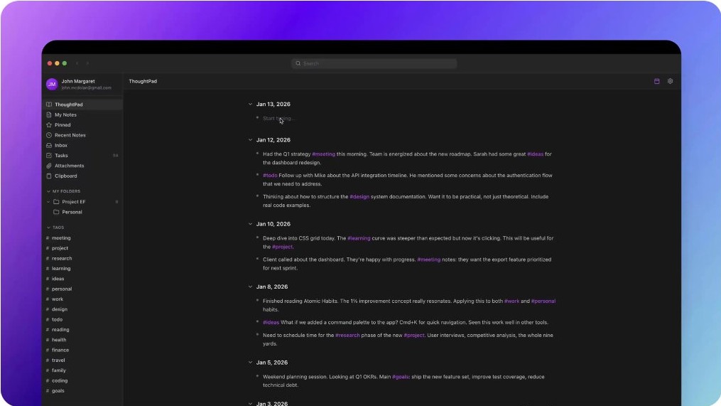 ExecNotes on macOS